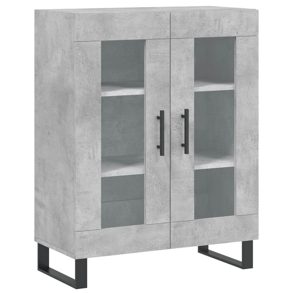 Sideboard Concrete Grey 69.5x34x90 cm Engineered Wood