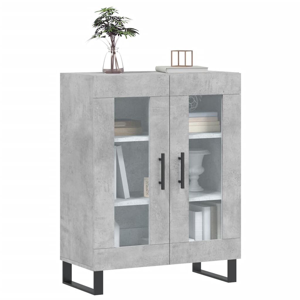 Sideboard Concrete Grey 69.5x34x90 cm Engineered Wood