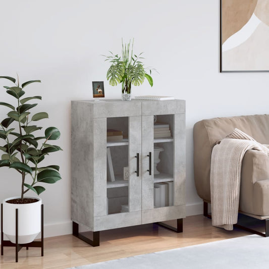 Sideboard Concrete Grey 69,5x34x90 cm Engineered Wood