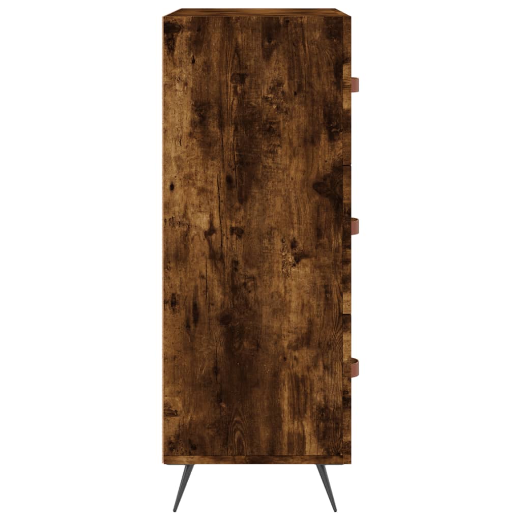 Chest of Drawers Smoked Oak 69.5x34x90 cm Engineered Wood