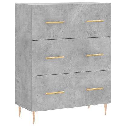 Sideboard Concrete Grey 69.5x34x90 cm Engineered Wood