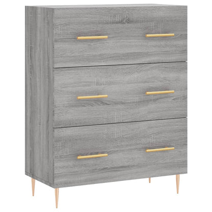 Sideboard Grey Sonoma 69.5x34x90 cm Engineered Wood