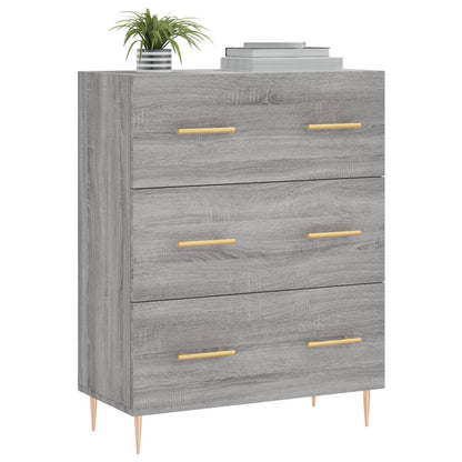 Sideboard Grey Sonoma 69.5x34x90 cm Engineered Wood