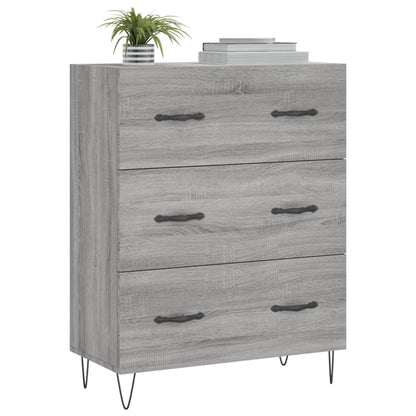 Sideboard Grey Sonoma 69.5x34x90 cm Engineered Wood