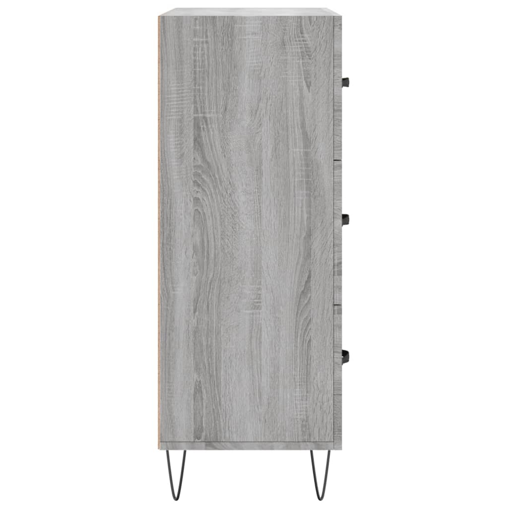 Sideboard Grey Sonoma 69.5x34x90 cm Engineered Wood