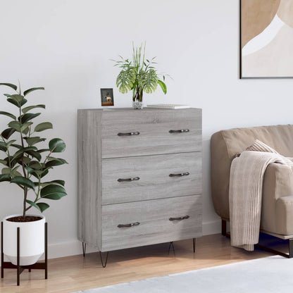 Sideboard Grey Sonoma 69.5x34x90 cm Engineered Wood