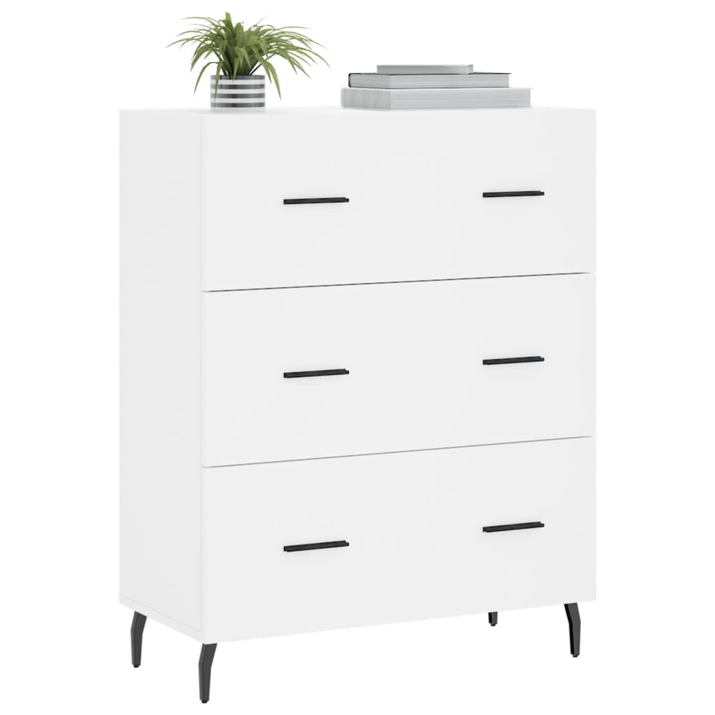Sideboard White 69.5x34x90 cm Engineered Wood