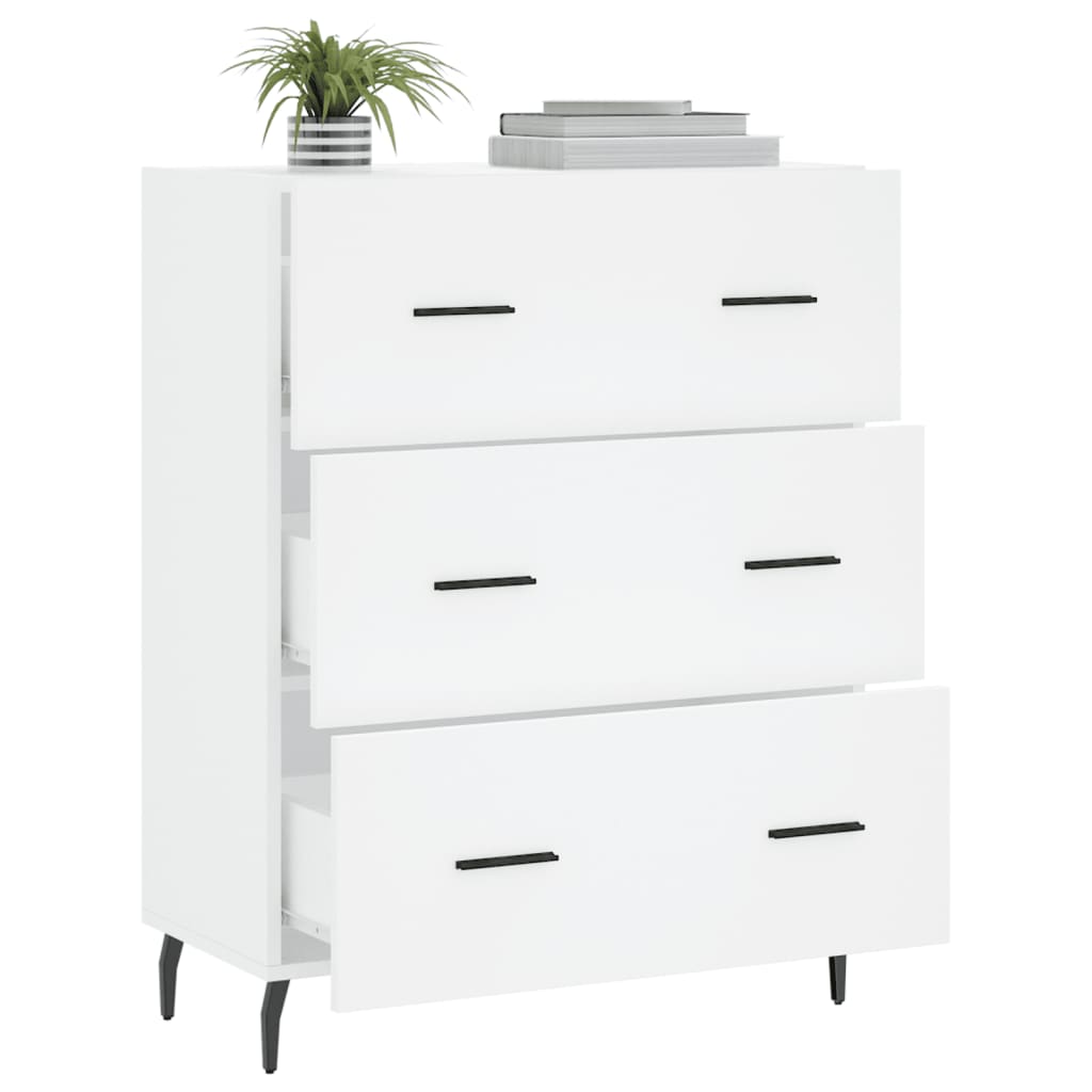 Sideboard White 69.5x34x90 cm Engineered Wood