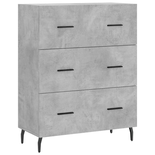 Sideboard Concrete Grey 69,5x34x90 cm Engineered Wood