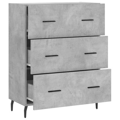 Sideboard Concrete Grey 69.5x34x90 cm Engineered Wood