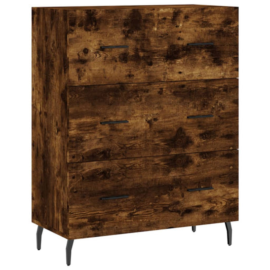 Sideboard Smoked Oak 69,5x34x90 cm Engineered Wood