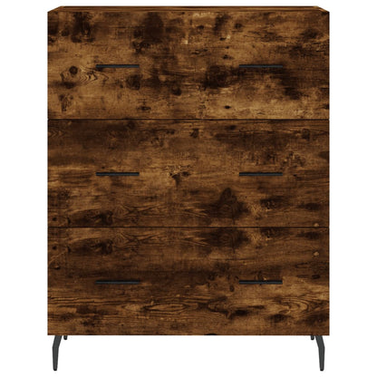 Sideboard Smoked Oak 69,5x34x90 cm Engineered Wood