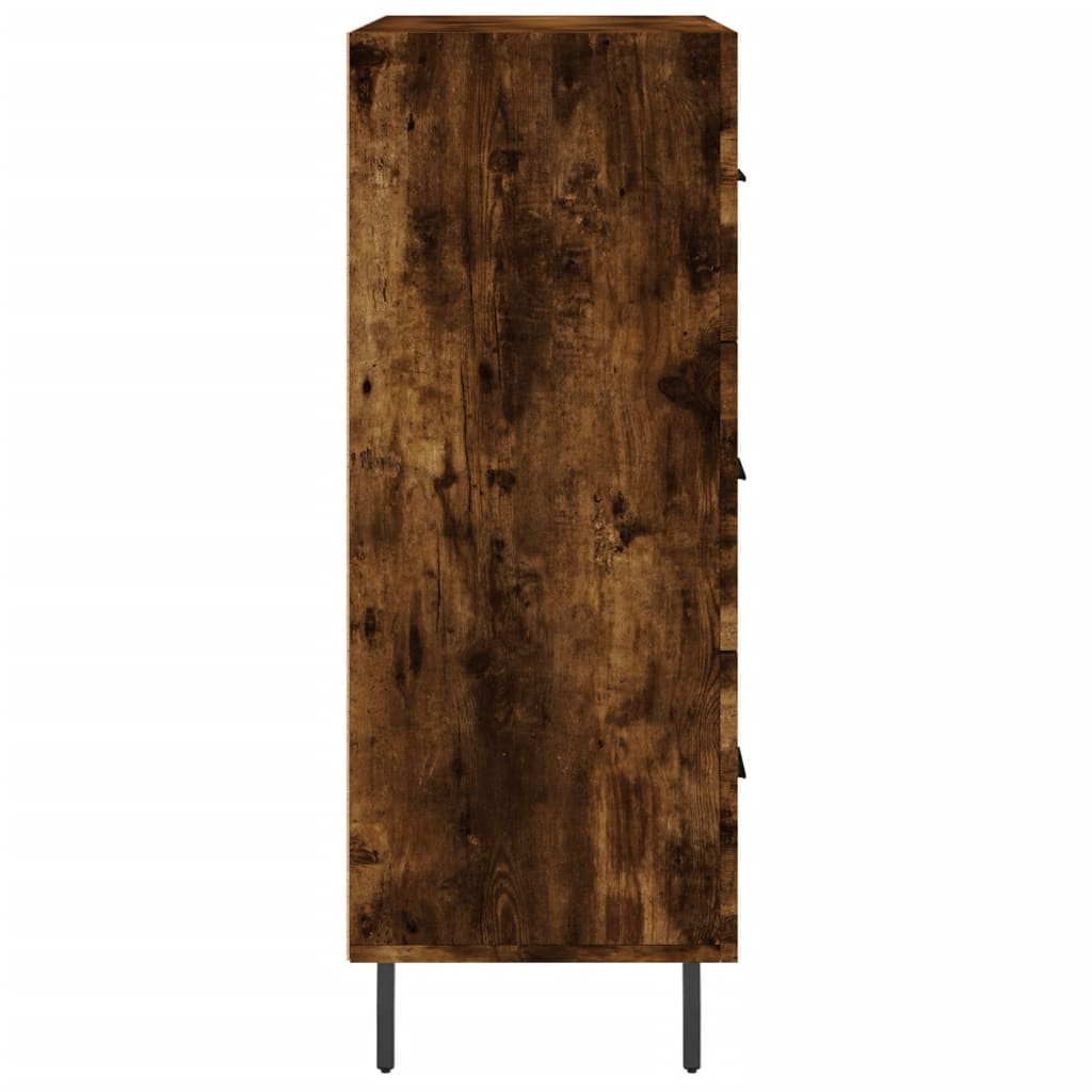 Sideboard Smoked Oak 69,5x34x90 cm Engineered Wood
