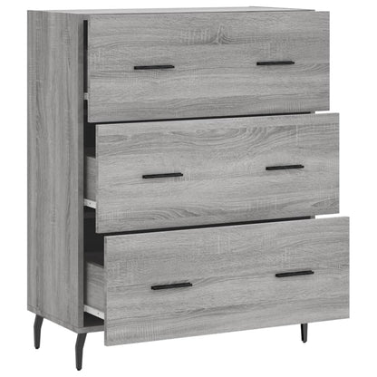 Sideboard Grey Sonoma 69.5x34x90 cm Engineered Wood