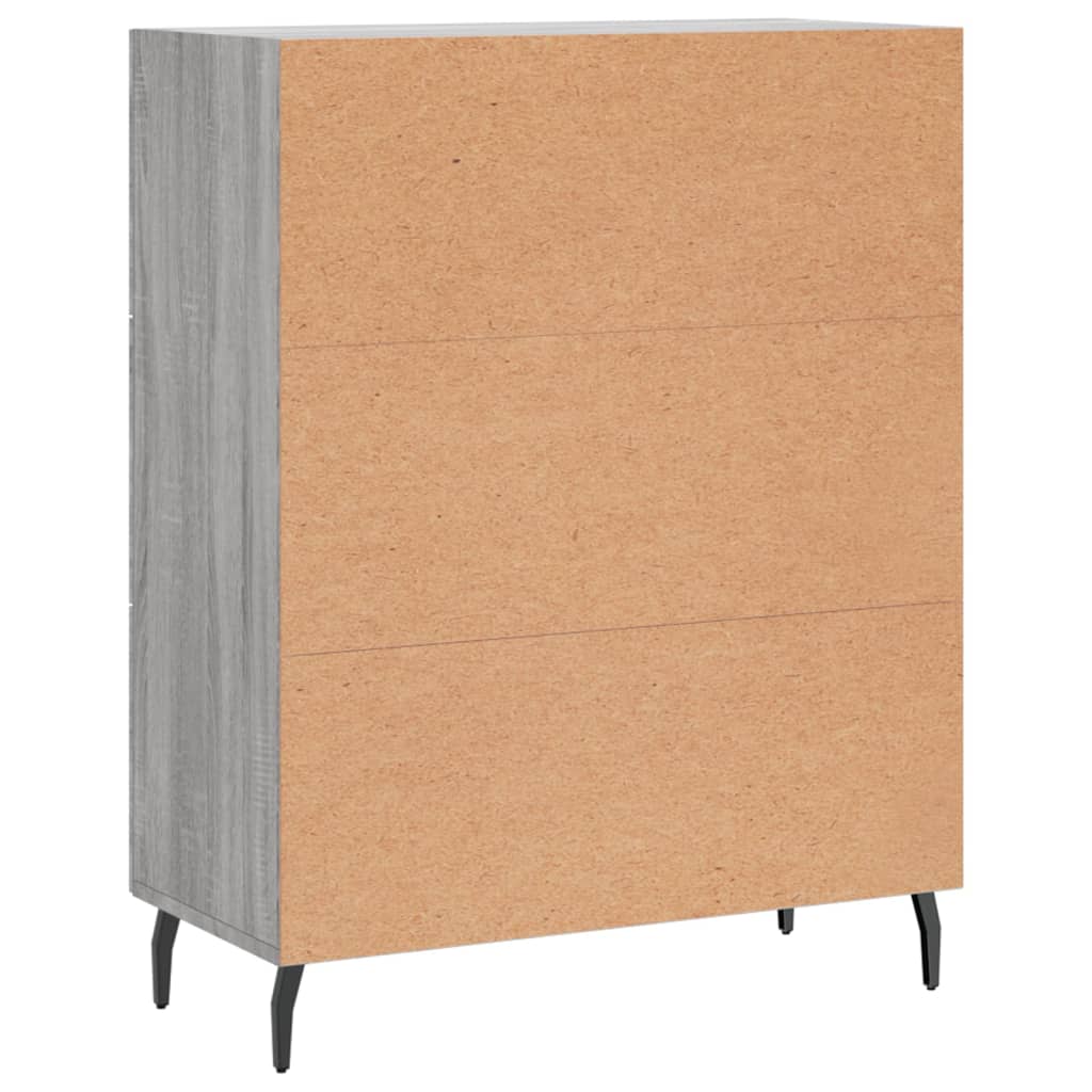 Sideboard Grey Sonoma 69.5x34x90 cm Engineered Wood