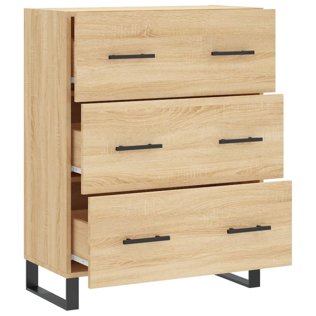 Sideboard Sonoma Oak 69.5x34x90 cm Engineered Wood