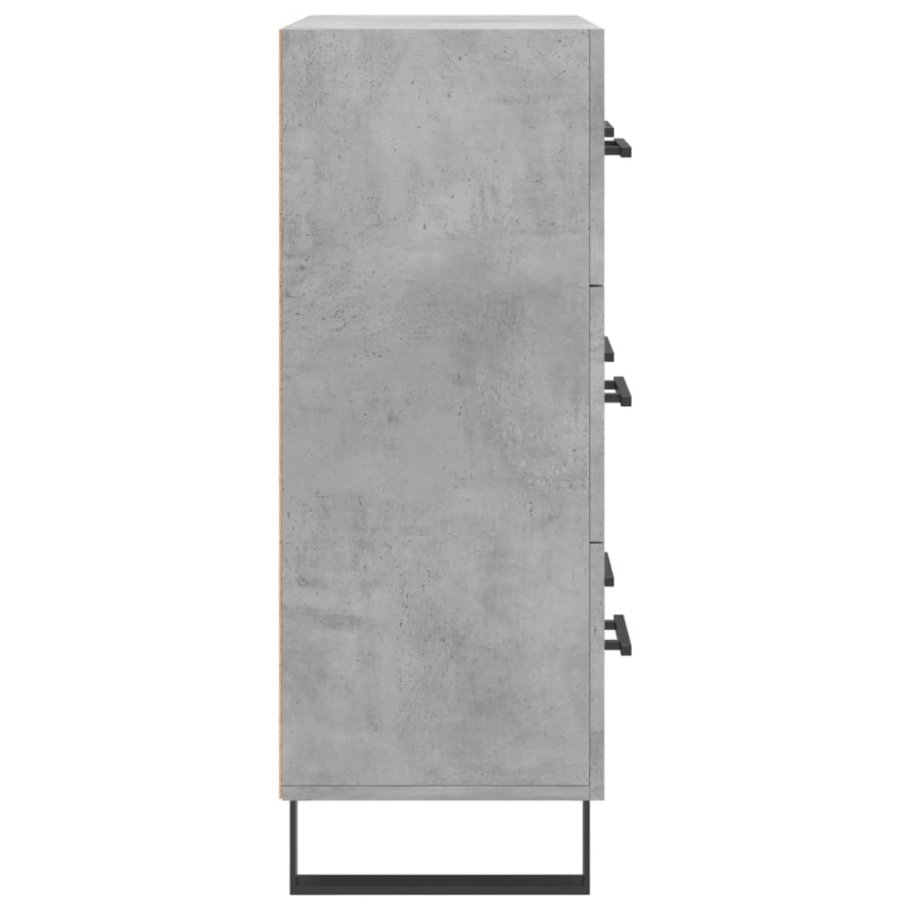 Sideboard Concrete Grey 69.5x34x90 cm Engineered Wood