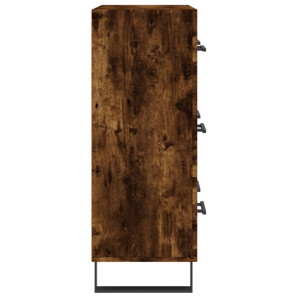 Sideboard Smoked Oak 69.5x34x90 cm Engineered Wood