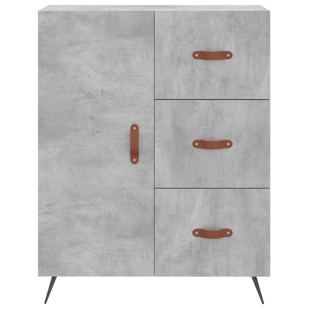 Sideboard Concrete Grey 69.5x34x90 cm Engineered Wood
