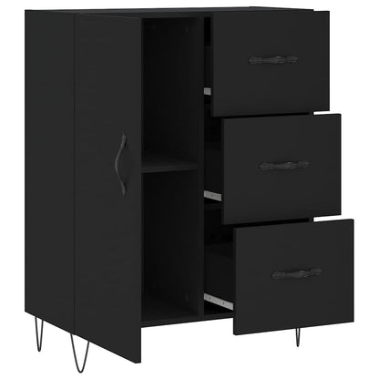 Sideboard Black 69.5x34x90 cm Engineered Wood
