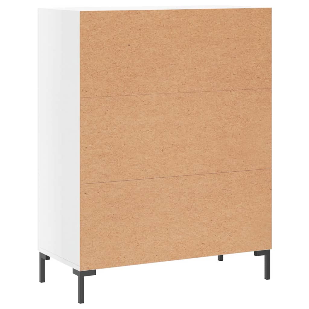 Sideboard High Gloss White 69.5x34x90 cm Engineered Wood