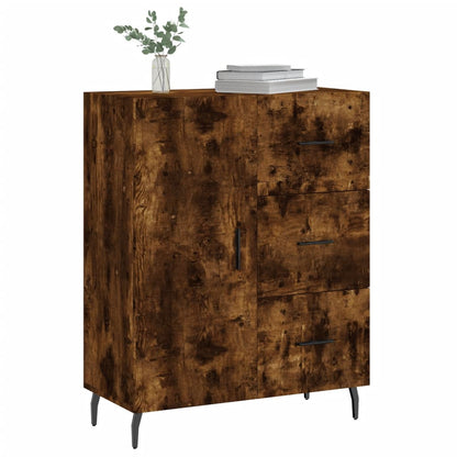 Sideboard Smoked Oak 69.5x34x90 cm Engineered Wood