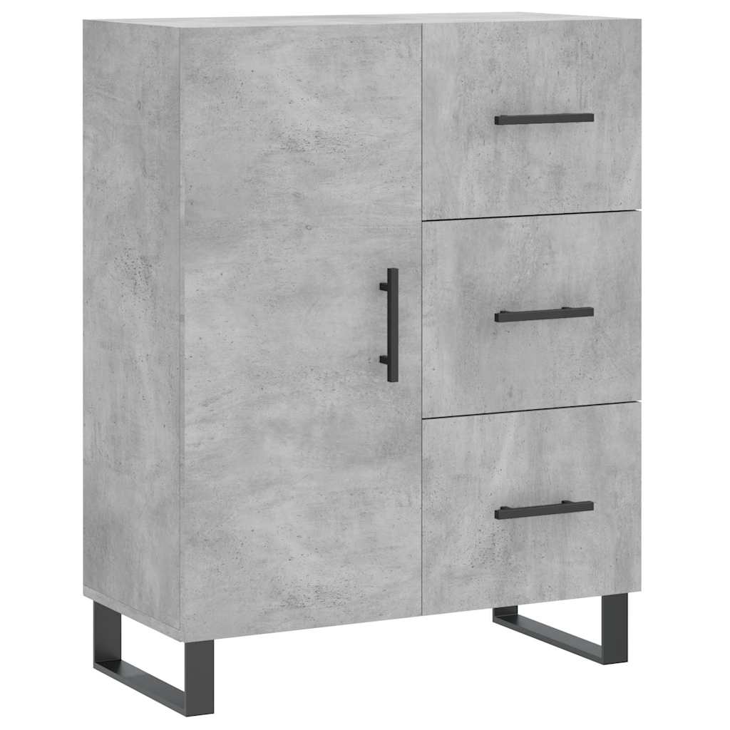 Sideboard Concrete Grey 69.5x34x90 cm Engineered Wood