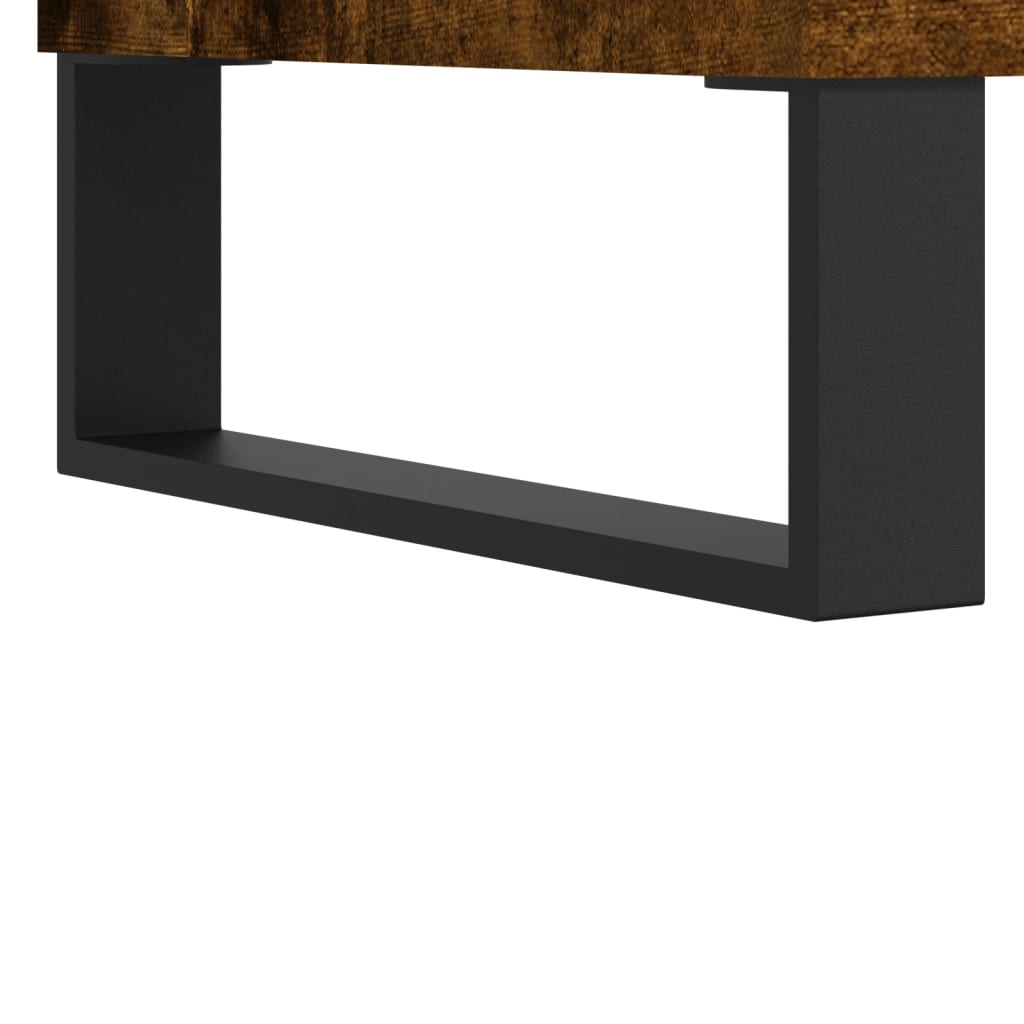 Sideboard Smoked Oak 69.5x34x90 cm Engineered Wood