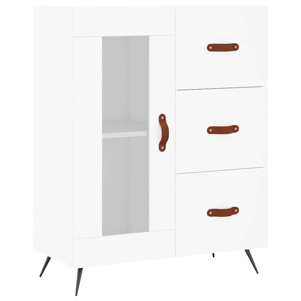 Sideboard White 69.5x34x90 cm Engineered Wood