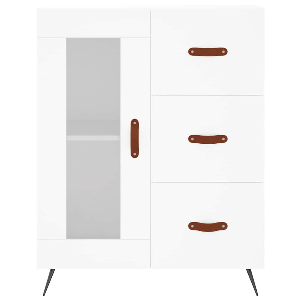 Sideboard White 69.5x34x90 cm Engineered Wood