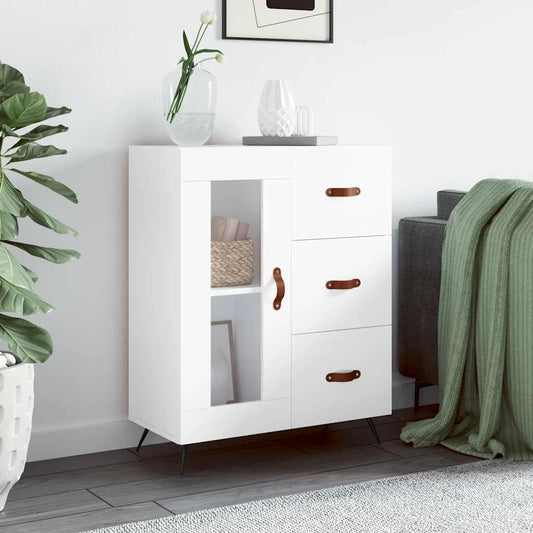 Sideboard White 69.5x34x90 cm Engineered Wood
