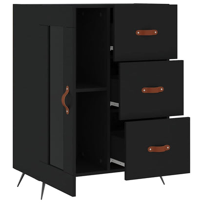 Sideboard Black 69.5x34x90 cm Engineered Wood