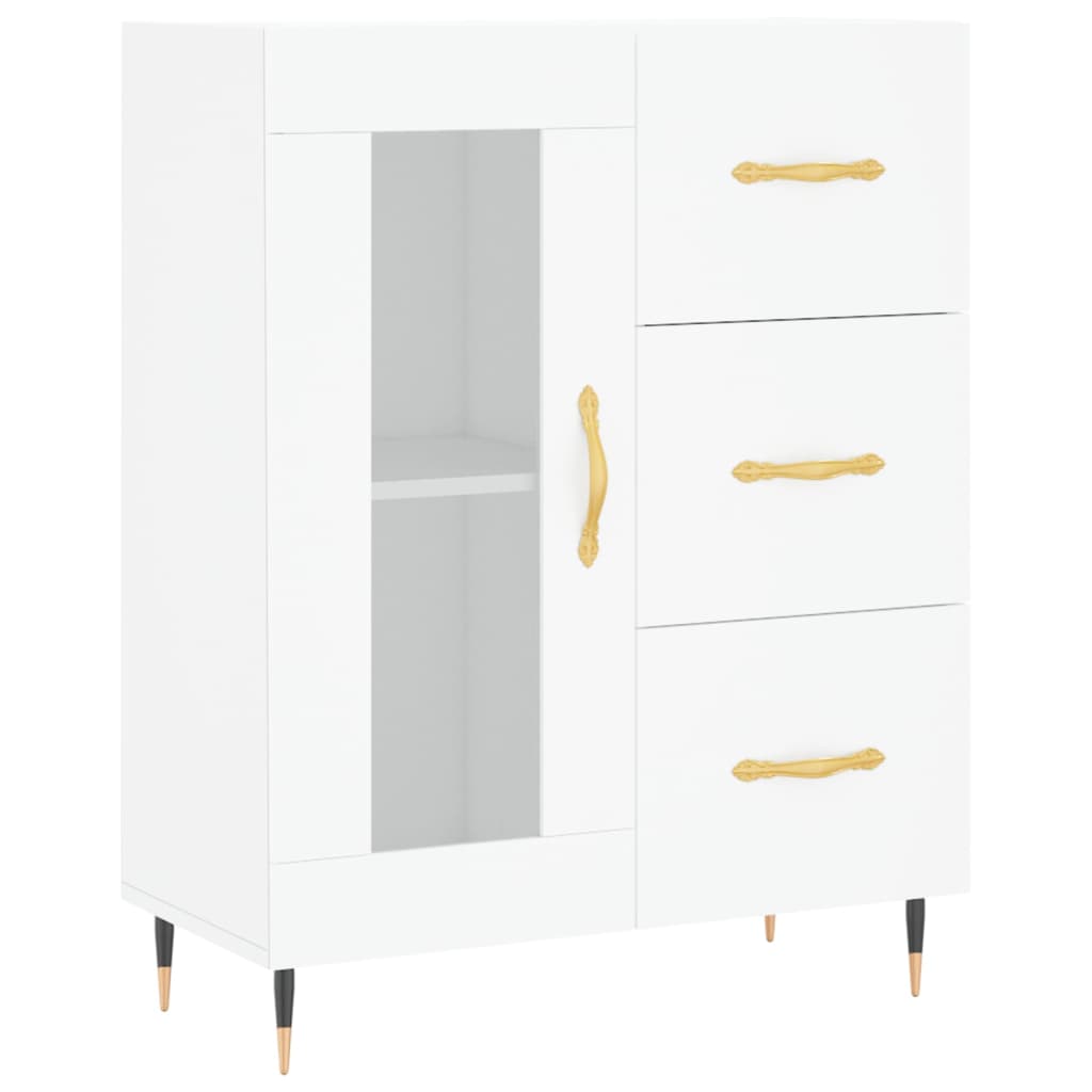 Sideboard White 69.5x34x90 cm Engineered Wood