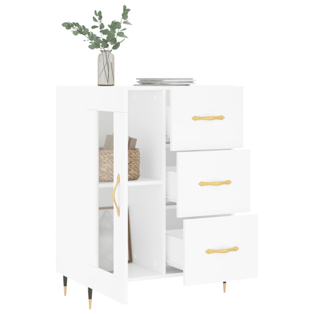 Sideboard White 69.5x34x90 cm Engineered Wood