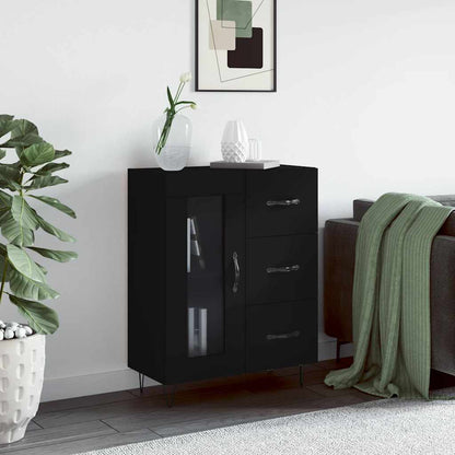 Sideboard Black 69.5x34x90 cm Engineered Wood