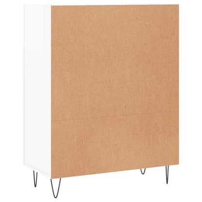 Sideboard High Gloss White 69.5x34x90 cm Engineered Wood