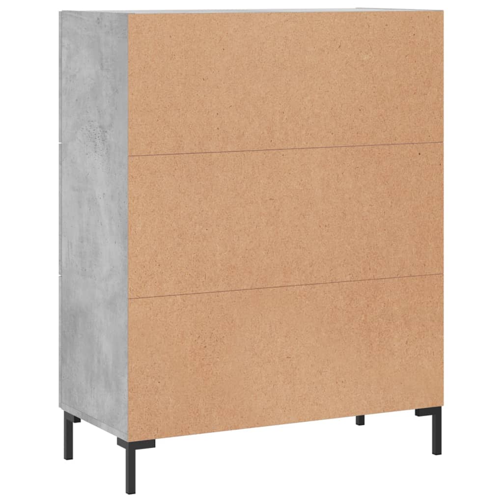 Sideboard Concrete Grey 69.5x34x90 cm Engineered Wood