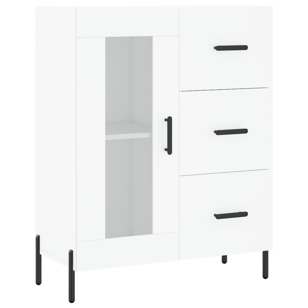 Sideboard White 69.5x34x90 cm Engineered Wood