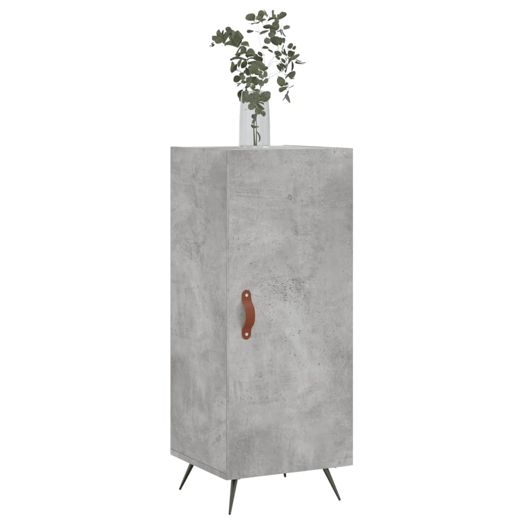 Sideboard Concrete Grey 34.5x34x90 cm Engineered Wood