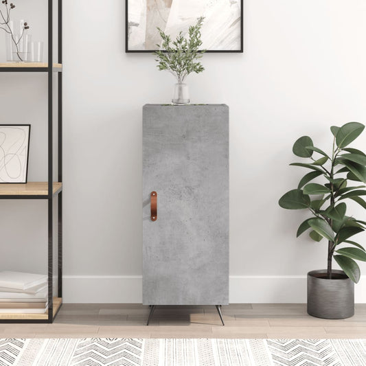 Sideboard Concrete Grey 34.5x34x90 cm Engineered Wood