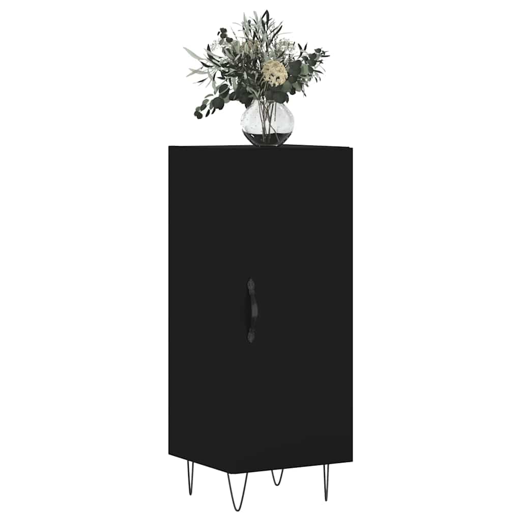 Sideboard Black 34.5x34x90 cm Engineered Wood
