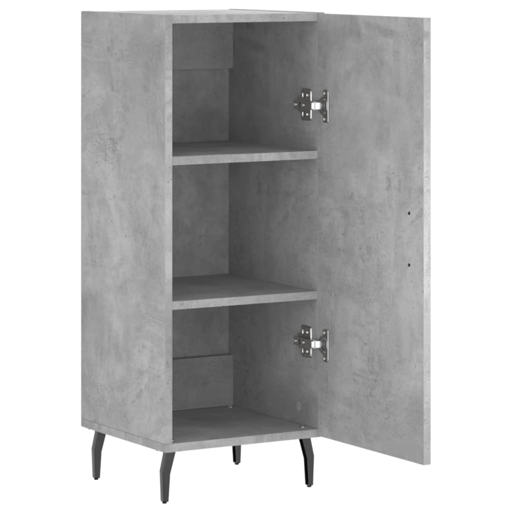 Sideboard Concrete Grey 34.5x34x90 cm Engineered Wood