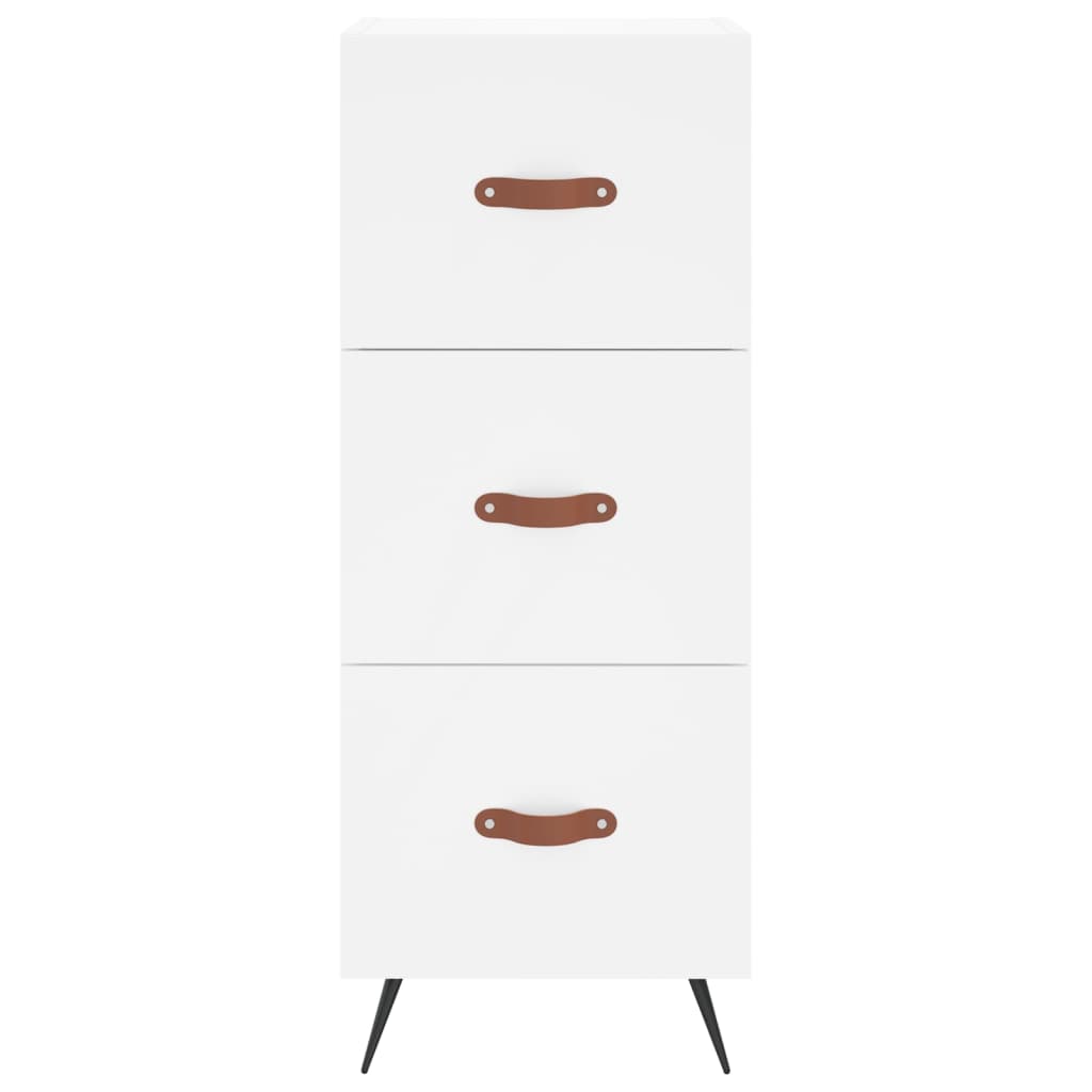 Sideboard White 34.5x34x90 cm Engineered Wood