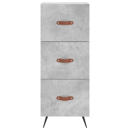 Sideboard Concrete Grey 34.5x34x90 cm Engineered Wood