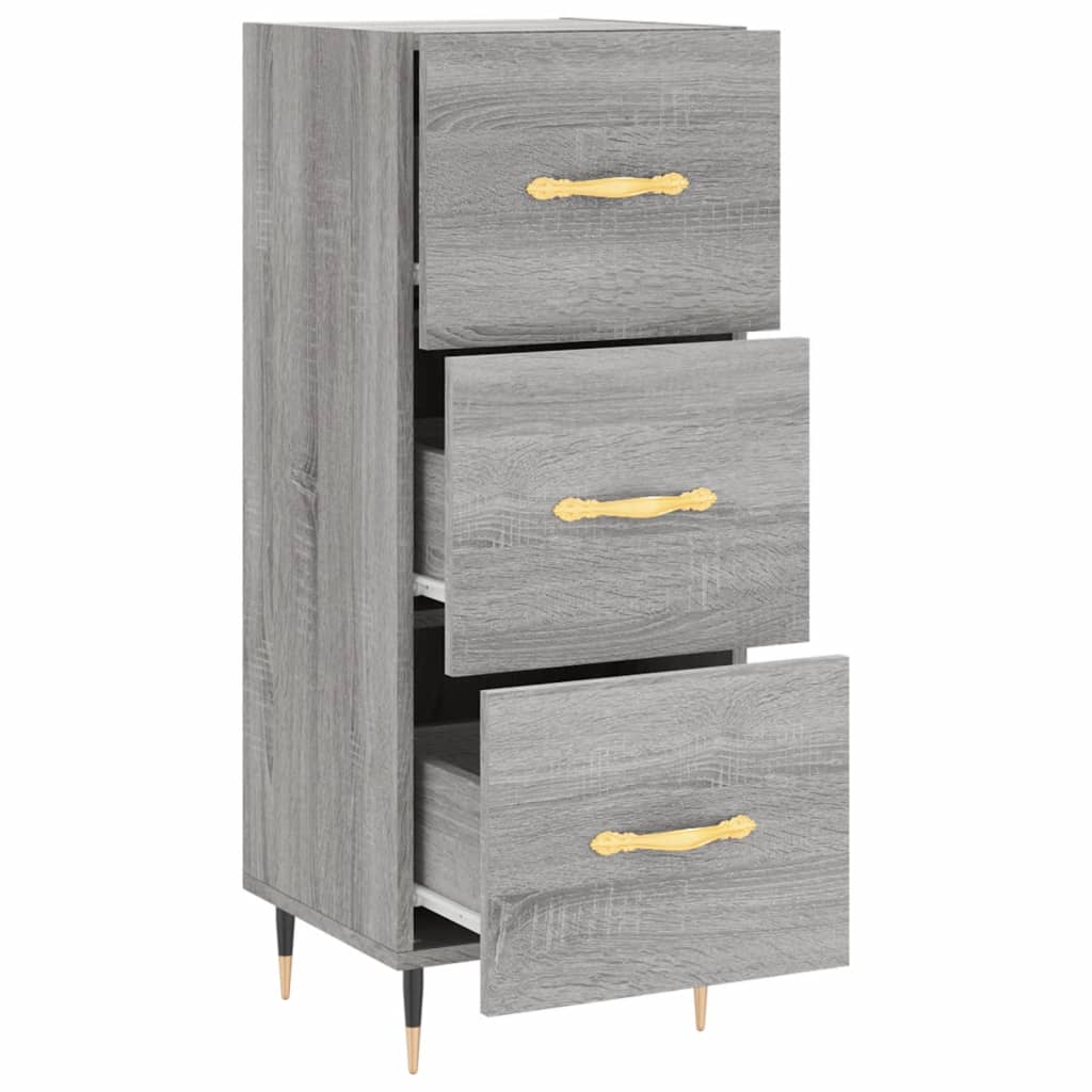 Sideboard Grey Sonoma 34.5x34x90 cm Engineered Wood