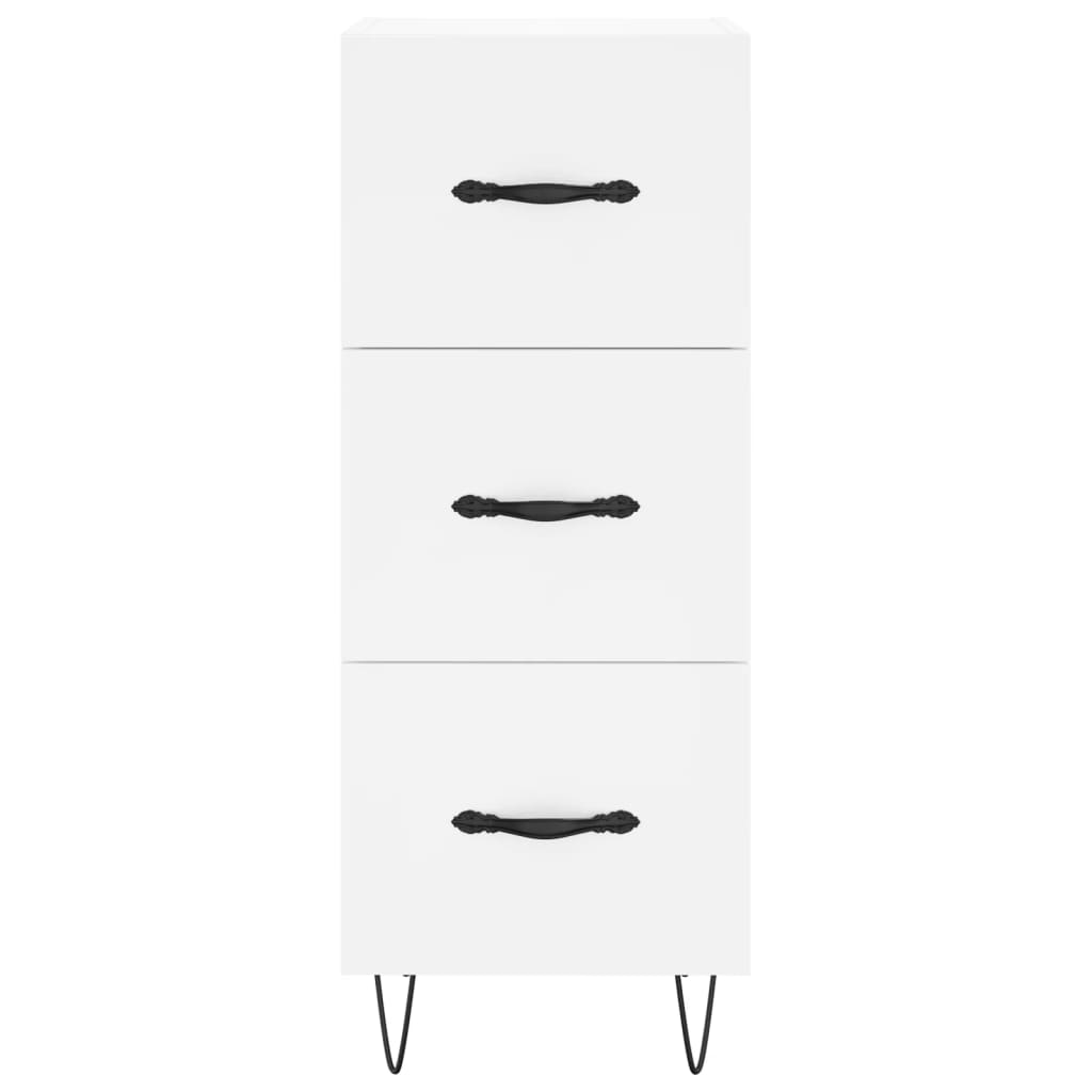 Sideboard White 34.5x34x90 cm Engineered Wood