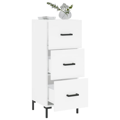 Sideboard White 34.5x34x90 cm Engineered Wood