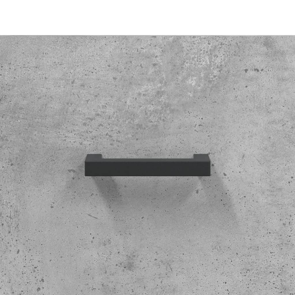 Sideboard Concrete Grey 34.5x34x90 cm Engineered Wood