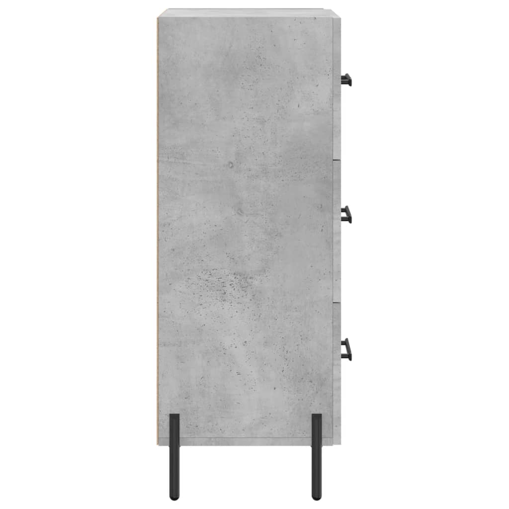 Sideboard Concrete Grey 34.5x34x90 cm Engineered Wood