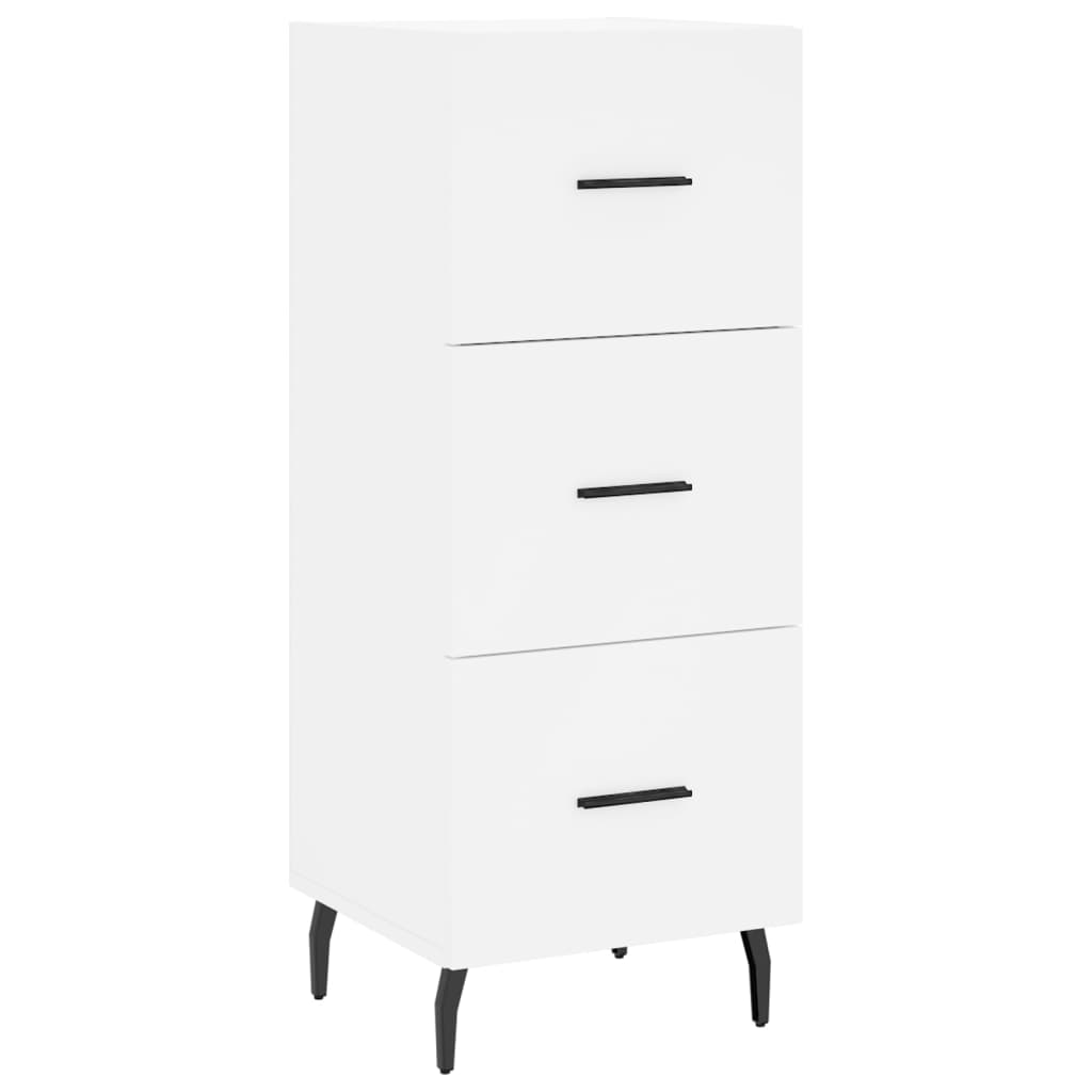 Sideboard White 34.5x34x90 cm Engineered Wood